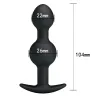 Pretty Love DUO Heavy Balls Silicone Butt Plug 10.4 x 2.6 cm
